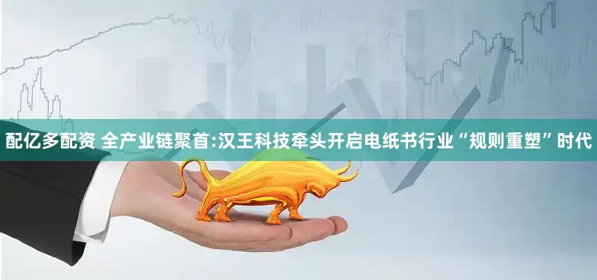 配亿多配资 全产业链聚首:汉王科技牵头开启电纸书行业“规则重塑”时代